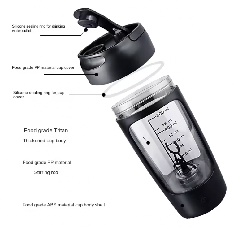 ShakeSnap™ Electric Protein Shaker