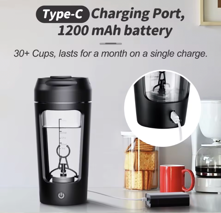 ShakeSnap™ Electric Protein Shaker