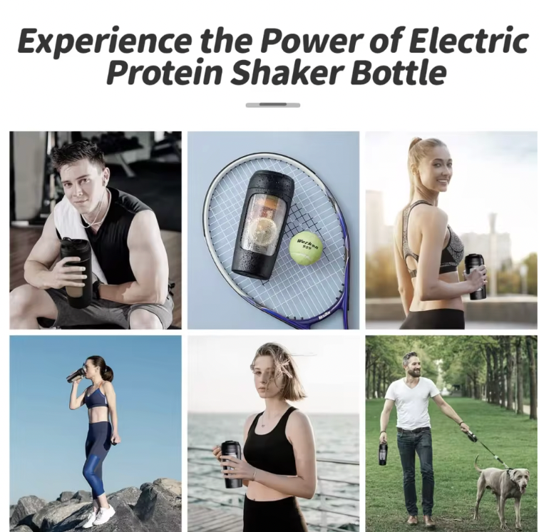 ShakeSnap™ Electric Protein Shaker